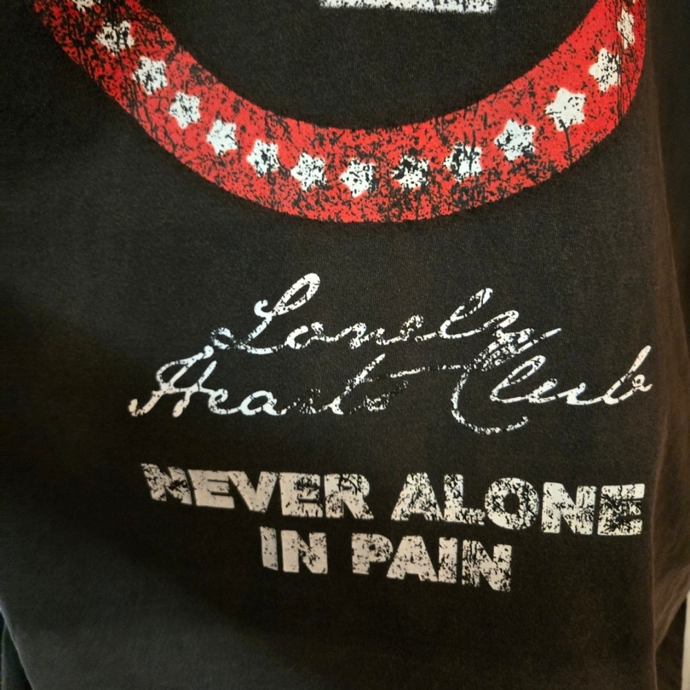 Edgy Graphic Men's Tee in Black and Red - Picture 4 of 7